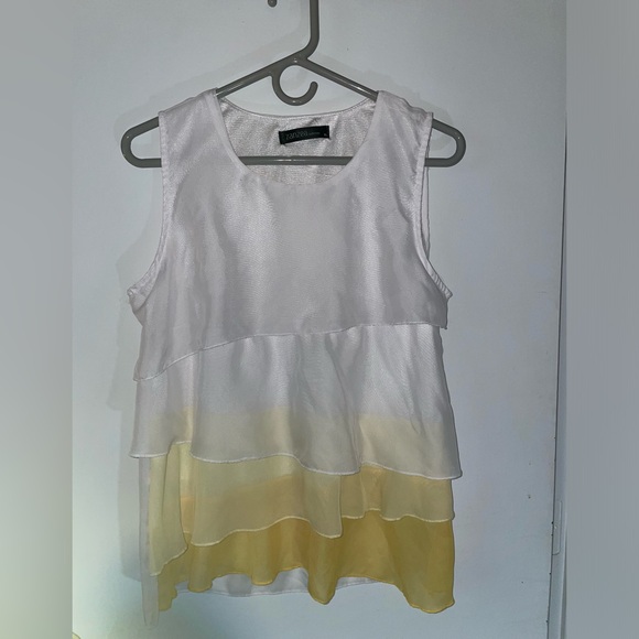 Two tone tank blouse - Picture 1 of 5